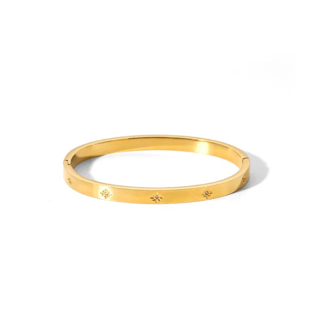 Alana Zirconia Gold Bangle Product details